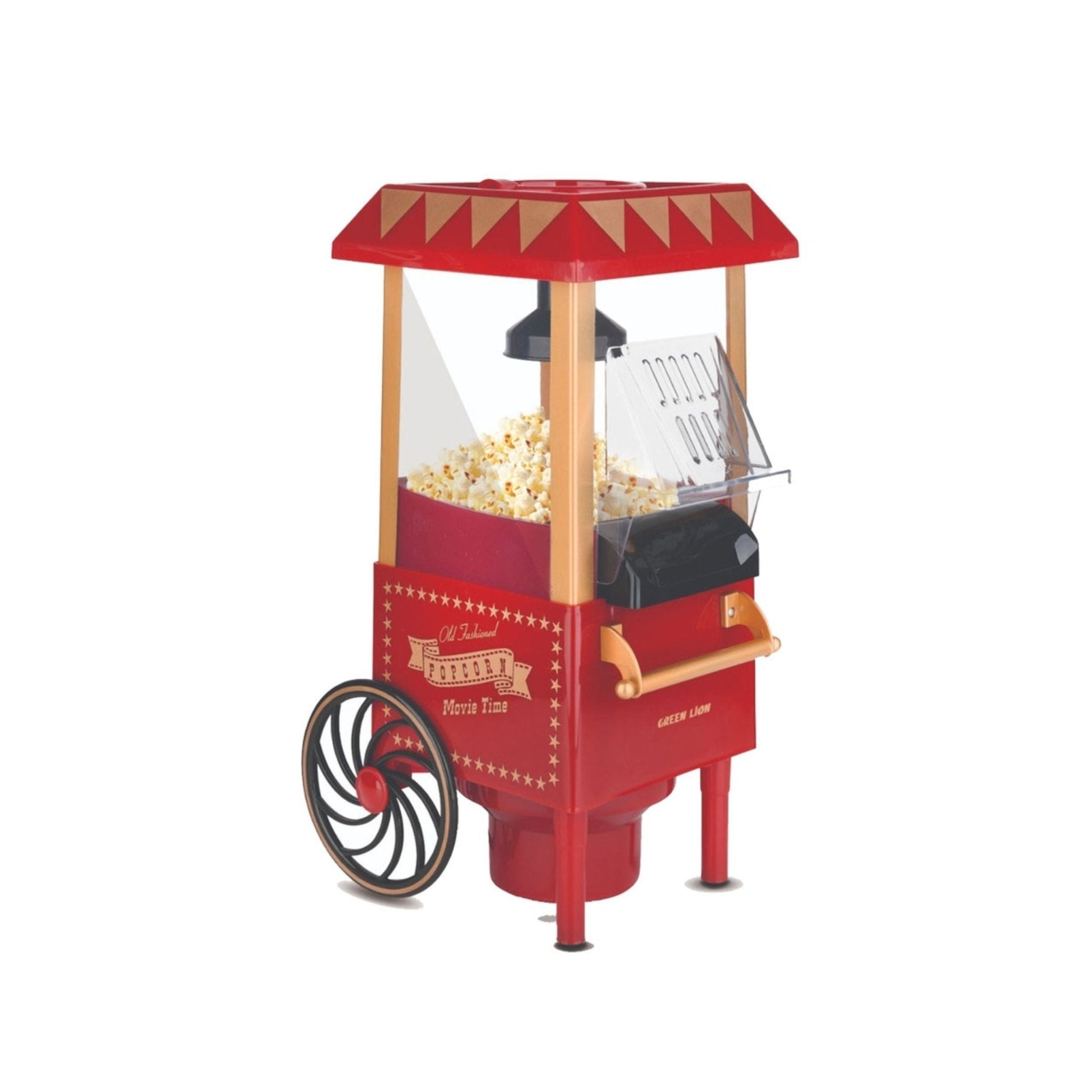 Green Lion Vintage Pop Corn Maker 1200W 270ML - Red